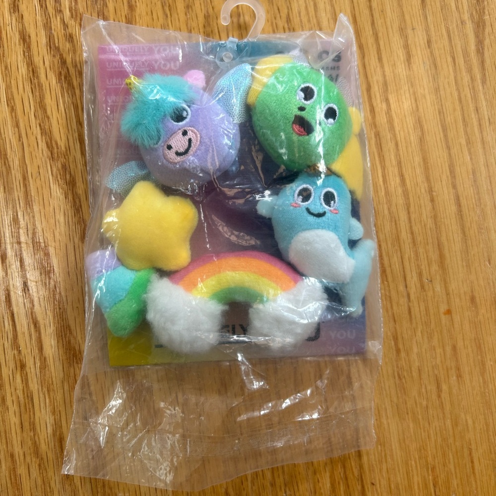 NEW Crocs Jibbitz Magical Plush Friends Charms 5 Pack Unicorn Narwhal Dragon